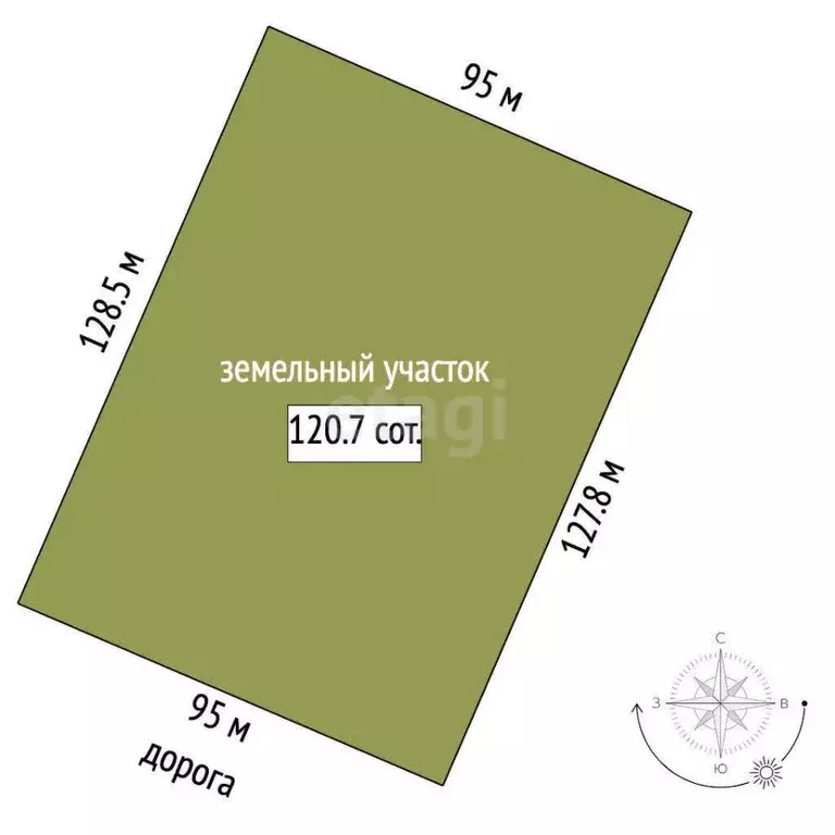 Участок в Крым, Бахчисарайский район, с. Вилино  (120.0 сот.) - Фото 1