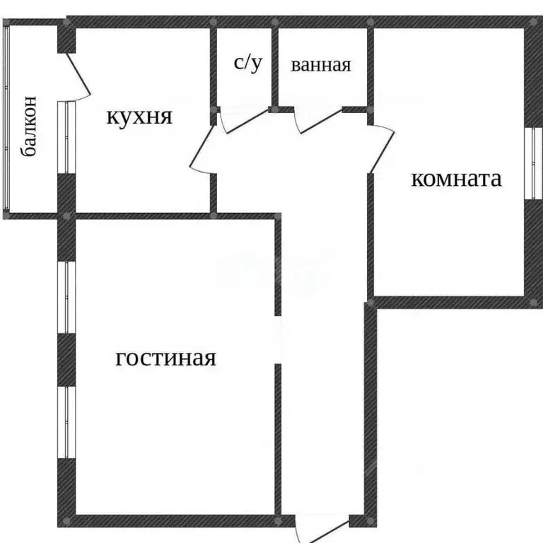 2-к кв. Воронежская область, Воронеж ул. Хользунова, 72А (69.4 м) - Фото 2