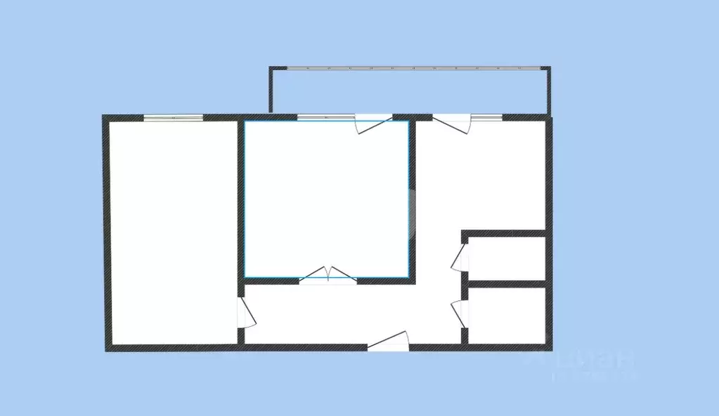 2-к кв. Татарстан, Казань Октябрьский городок тер., 1/149 (46.6 м) - Фото 1