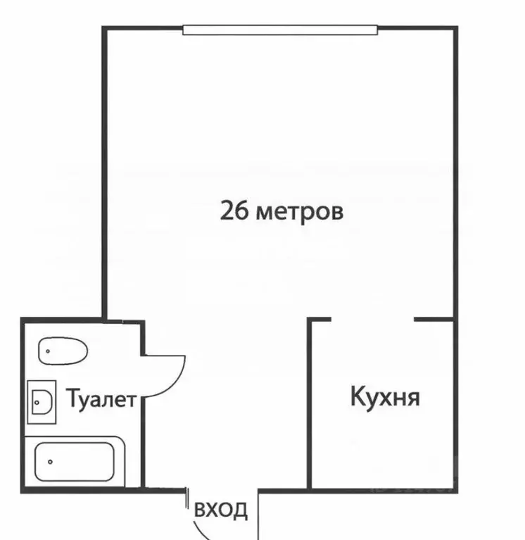 Студия Московская область, Красногорск ул. Тенистых Аллей, 1к3 (25.2 ... - Фото 2