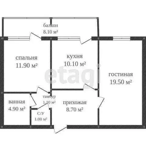 2-комнатная квартира: Краснодар, Карасунский внутригородской округ, ... - Фото 0