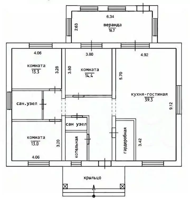 Дом в Владимирская область, Муром с. Панфилово,  (135 м) - Фото 1