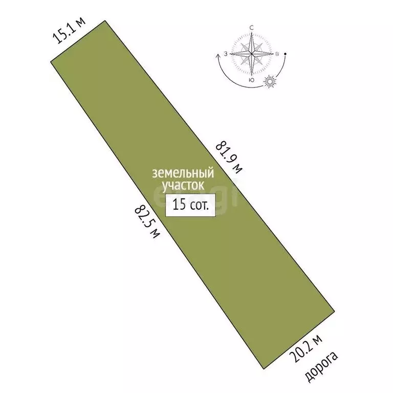 Участок в деревня Лукьяново, Лесная улица (15 м) - Фото 1