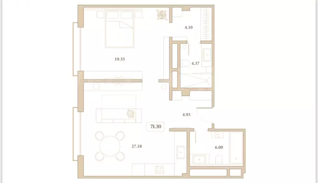 2-комнатная квартира: Анапа, улица Толстого, 26 (71.3 м) - Фото 0