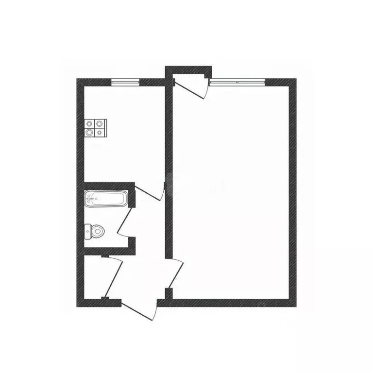 1-к кв. Смоленская область, Смоленск ул. Юрьева, 11/12 (27.7 м) - Фото 2