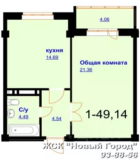 1-к кв. Дагестан, Махачкала ул. Шелковая, 12 (49.0 м) - Фото 0