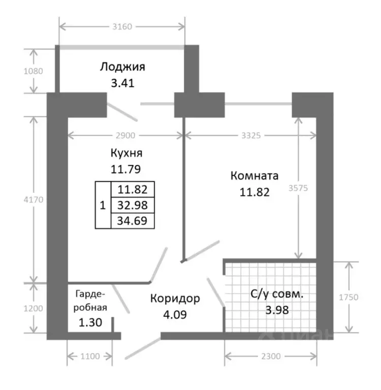 1-к кв. Ярославская область, Ярославль 2-й мкр,  (36.39 м) - Фото 0