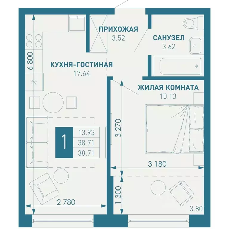 1-к кв. Краснодарский край, Краснодар пос. Березовый, Витаминкомбинат ... - Фото 0