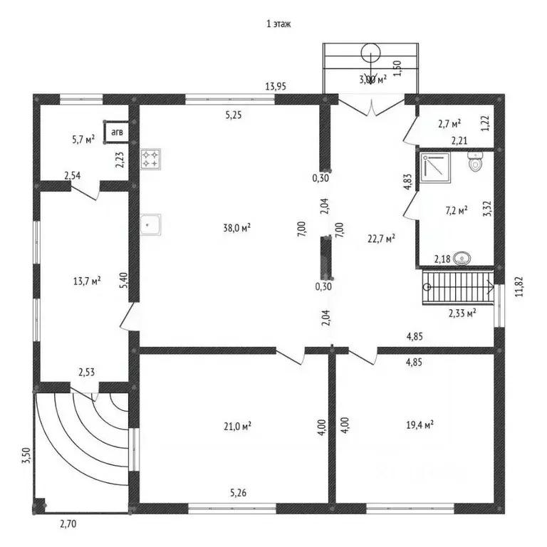 Дом в Башкортостан, Уфа Керченская ул., 26 (209 м) - Фото 2