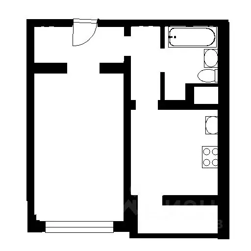 1-к кв. Санкт-Петербург ул. Архивная, 11к3 (37.1 м) - Фото 1