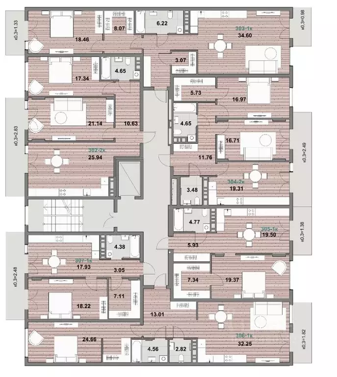 1-к кв. Калининградская область, Зеленоградск ул. Гагарина (83.18 м) - Фото 2