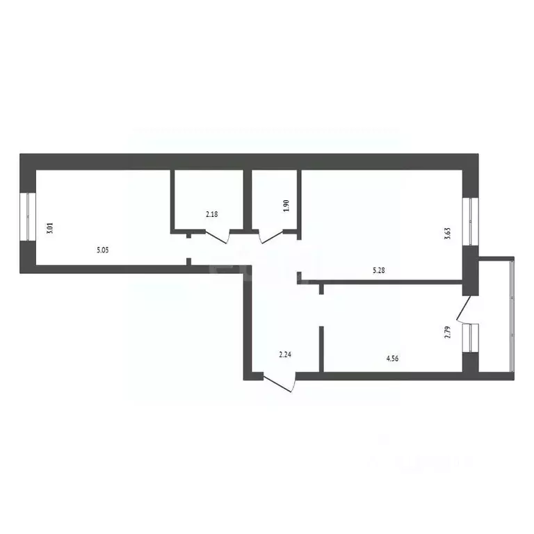 2-к кв. Красноярский край, Красноярск ул. Академгородок, 74 (64.0 м) - Фото 1