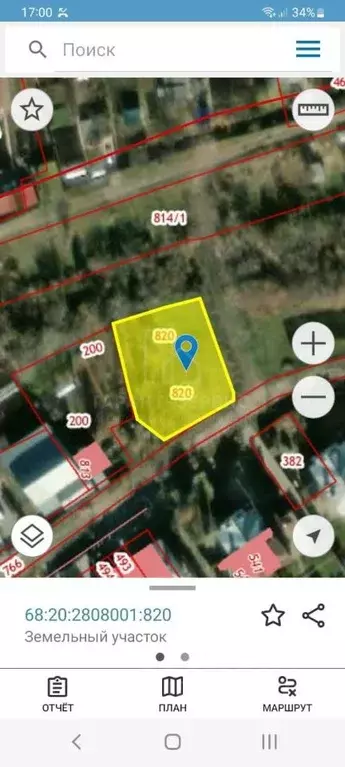 Участок в Тамбовская область, Тамбов городской округ, с. ... - Фото 2