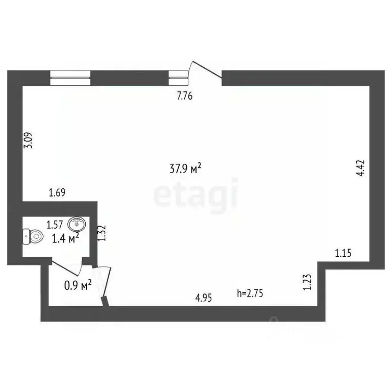 Помещение свободного назначения в Мордовия, Саранск Большевистская ... - Фото 1