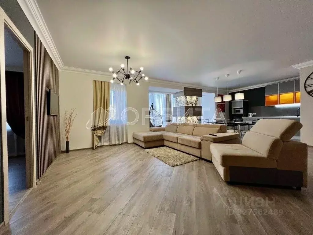 2-к кв. Тюменская область, Тюмень Солнечный проезд, 7 (103.1 м) - Фото 1