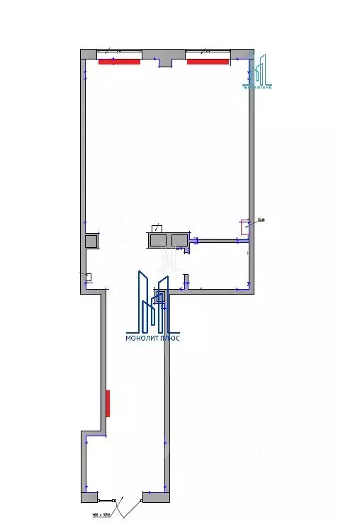 Помещение свободного назначения в Санкт-Петербург наб. Реки Карповки, ... - Фото 2