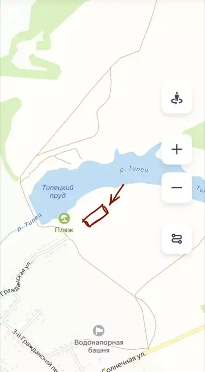 Участок в Тамбовская область, с. Пичаево ул. Гражданская (90.0 сот.) - Фото 2