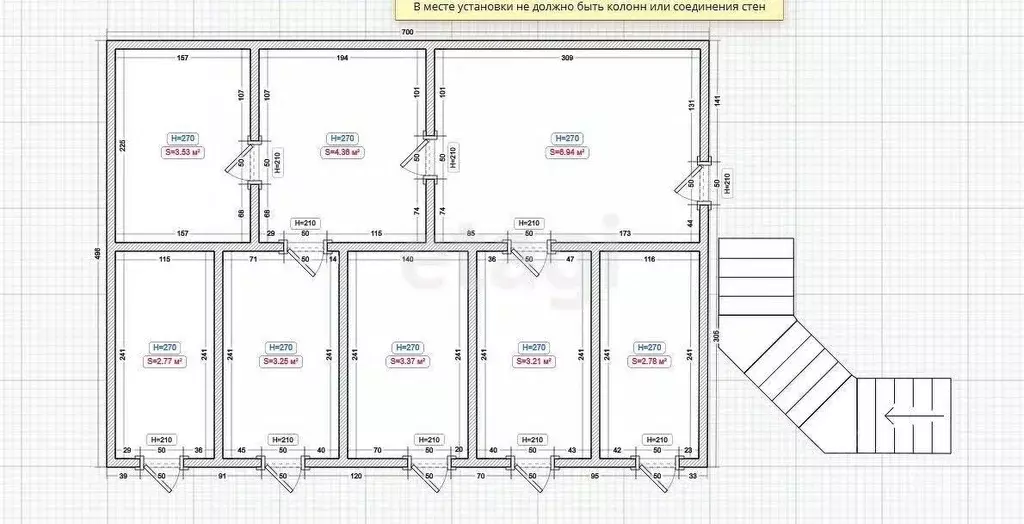 Офис в Ингушетия, Малгобек Физкультурная ул. (860 м) - Фото 2