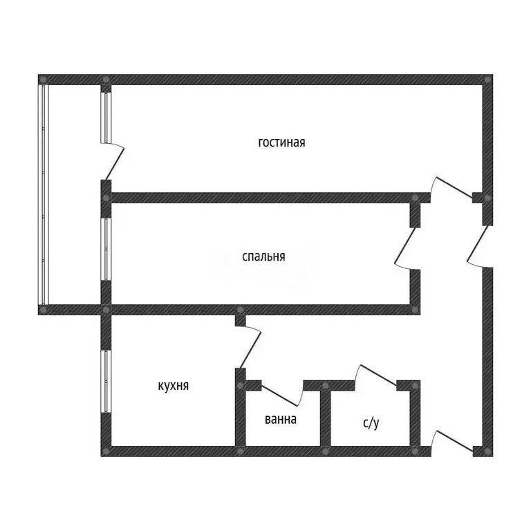 2-комнатная квартира: Арсеньев, улица 25 лет Арсеньева, 11 (45.6 м) - Фото 1