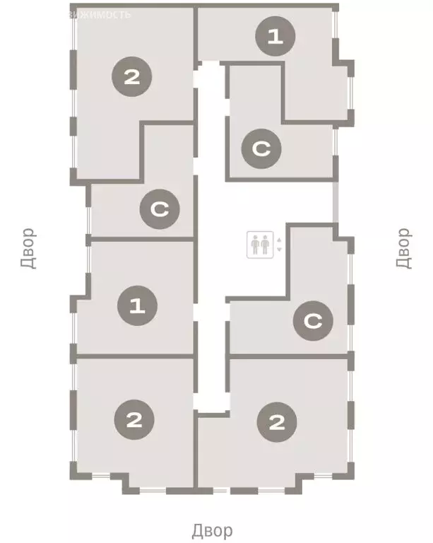 Квартира-студия: Новоселье, ЖК Брусника (31.95 м) - Фото 2