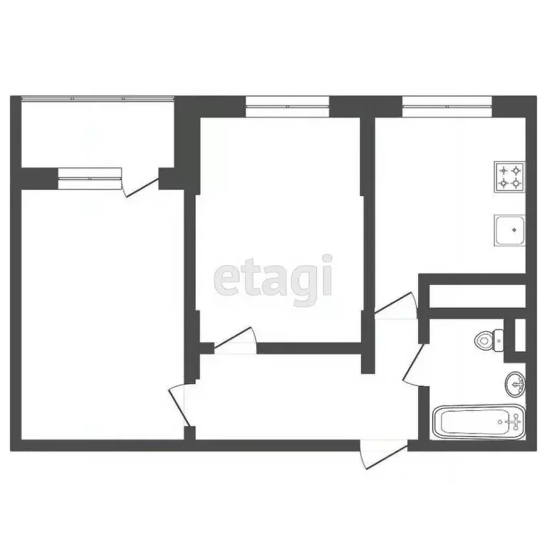 2-к кв. Московская область, Дмитров Внуковский мкр, 21 (59.4 м) - Фото 2