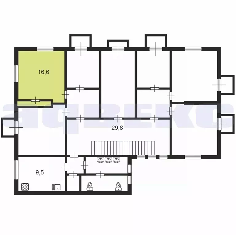 Комната Санкт-Петербург ул. Савушкина, 47 (16.6 м) - Фото 2