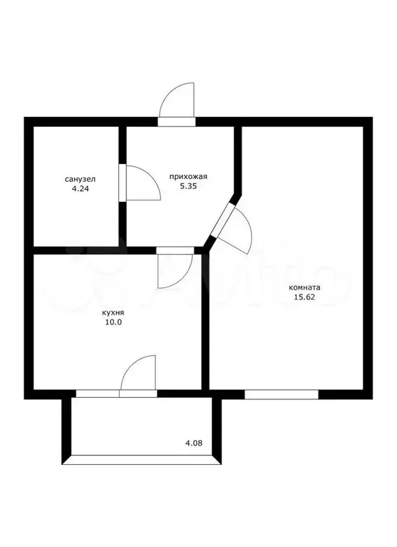 1-к. квартира, 35 м, 6/8 эт. - Фото 0