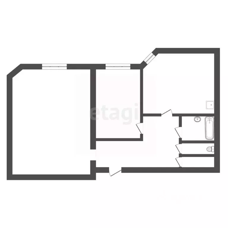 2-к кв. Амурская область, Благовещенск ул. Калинина, 142/4 (70.5 м) - Фото 1