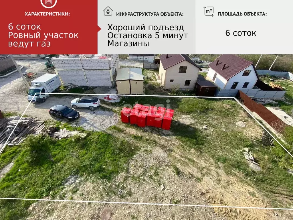 Участок в Краснодарский край, Новороссийск Цемдолина тер., ул. ... - Фото 0