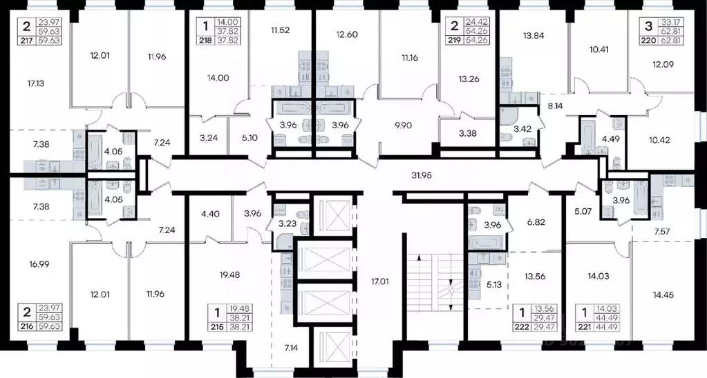 Студия Приморский край, Владивосток ул. Тухачевского, 80 (38.21 м) - Фото 1