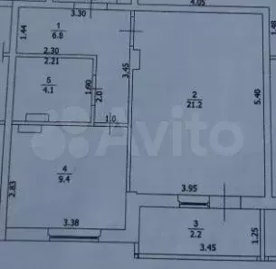 1-к. квартира, 41,5 м, 4/5 эт. - Фото 0