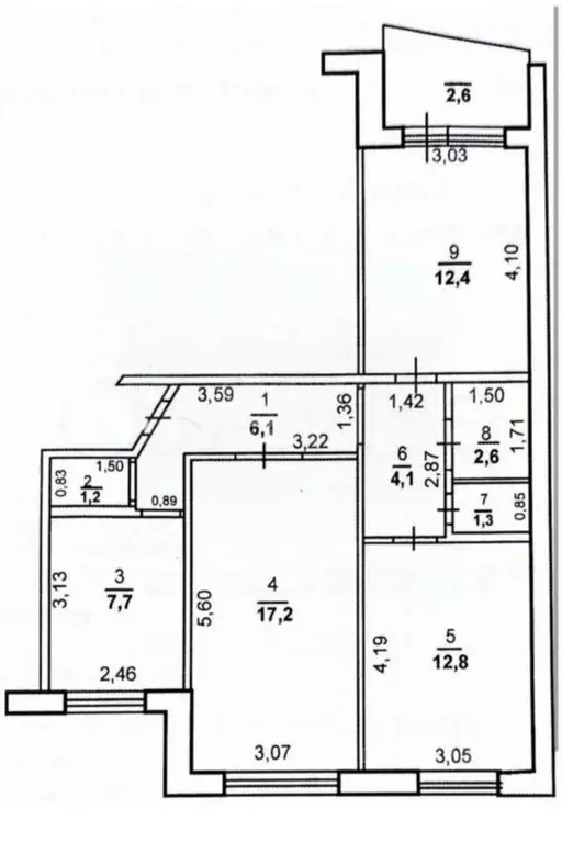 3-к кв. Оренбургская область, Оренбург ул. Конституции СССР, 13/1 ... - Фото 1
