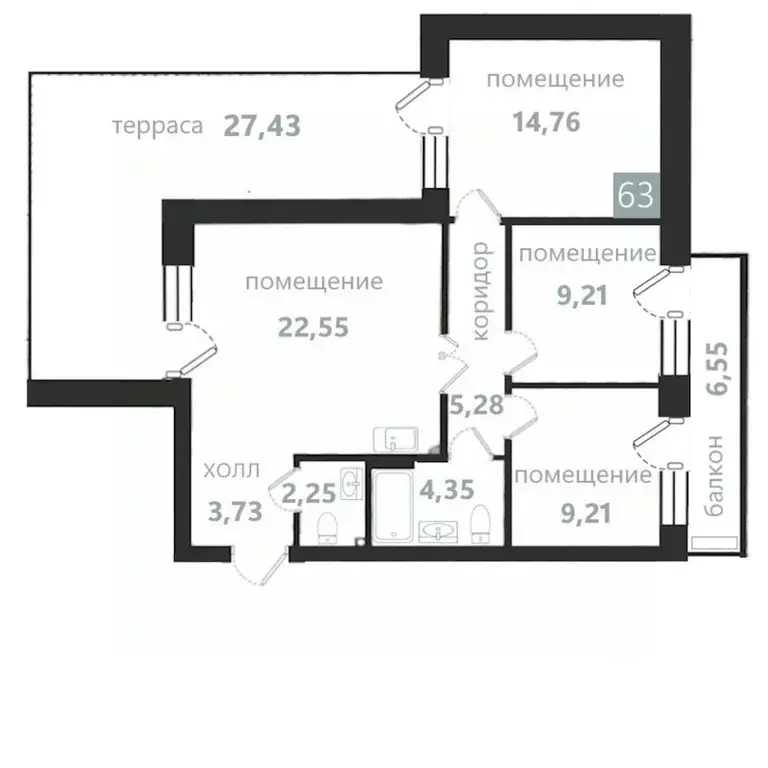 4-к кв. Калининградская область, Балтийск  (105.32 м) - Фото 0
