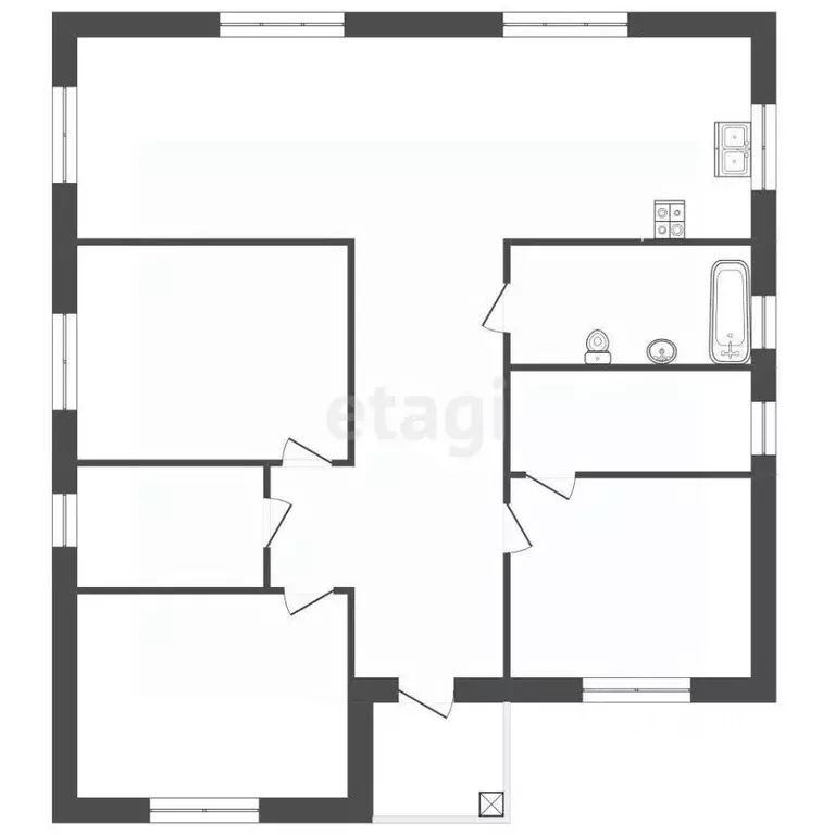 Дом в Татарстан, Тукаевский район, д. Азьмушкино, Пятый элемент кп ул. ... - Фото 2