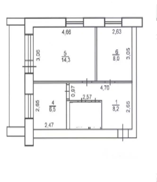 2-к кв. Оренбургская область, Оренбург Новая ул., 6 (40.5 м) - Фото 0