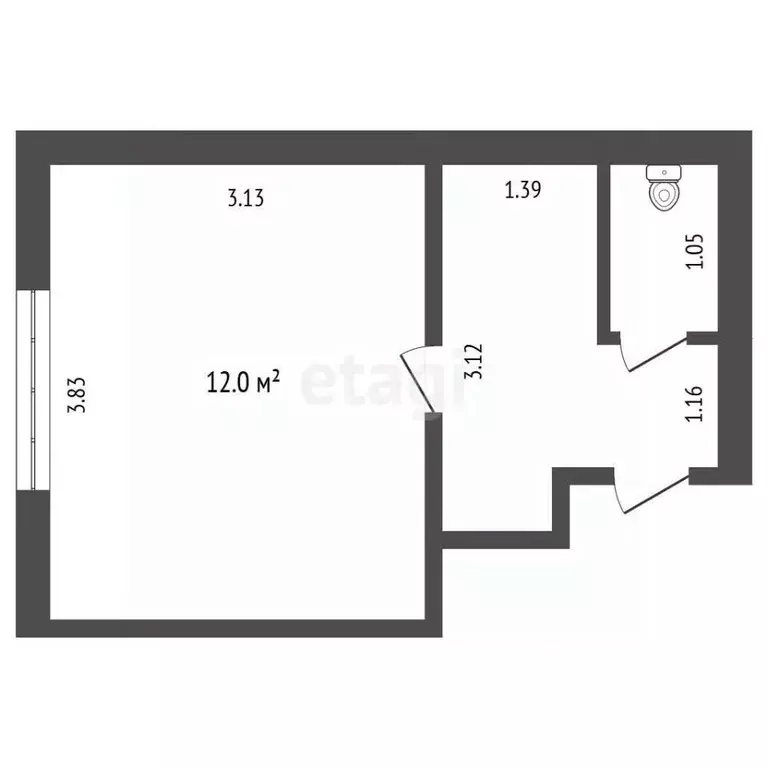 1-к кв. Мордовия, Рузаевка ул. Менделеева, 3 (18.0 м) - Фото 2