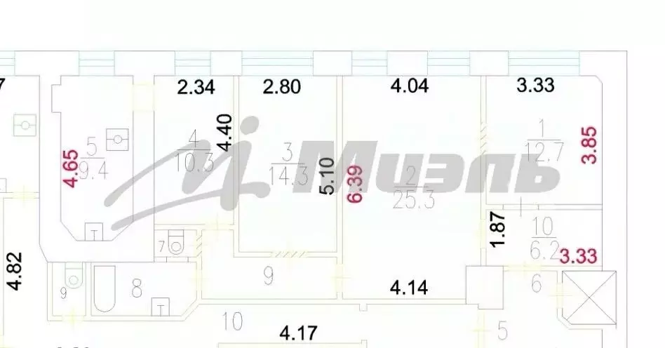 3-к кв. Москва Малая Никитская ул., 4С1 (90.2 м) - Фото 1