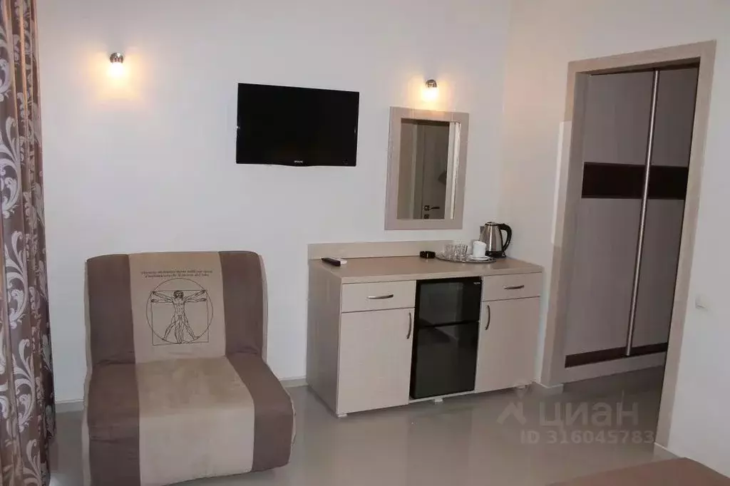 Комната Крым, Симферопольский район, Николаевка пгт ул. Чудесная, 2/5 - Фото 1