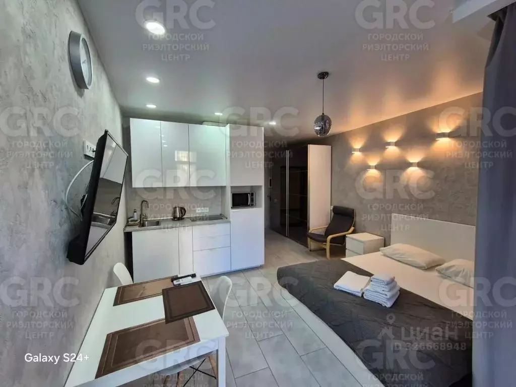 Студия Краснодарский край, Сочи Светлана мкр, ул. Депутатская (28.8 м) - Фото 1