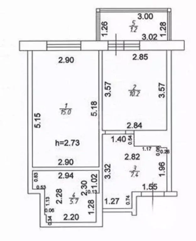 1-к кв. Татарстан, Казань просп. Альберта Камалеева, 34 (39.5 м) - Фото 2