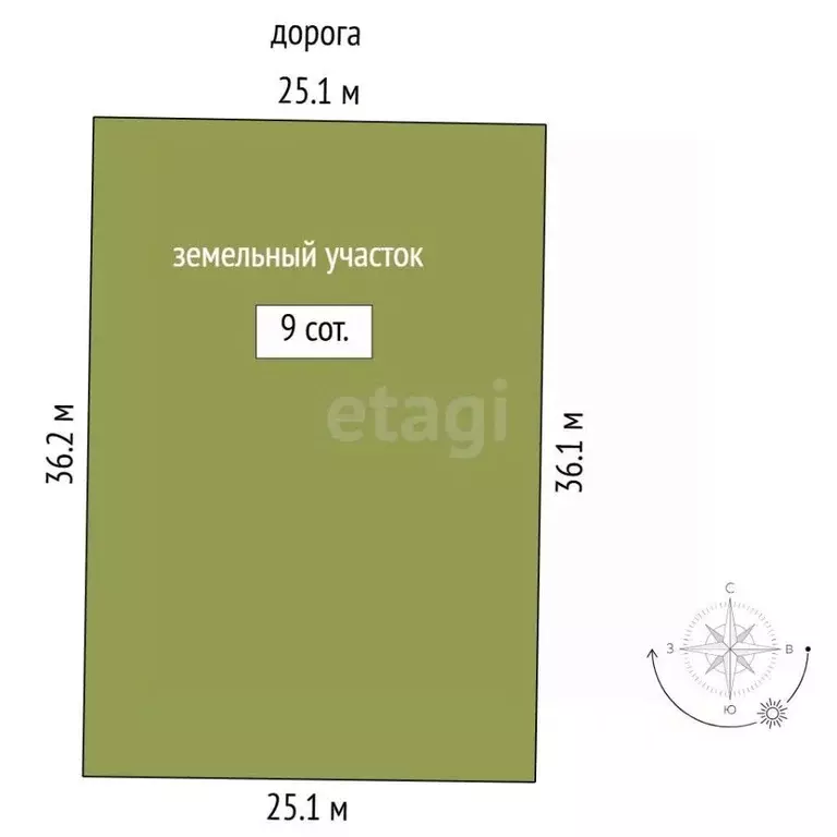 Участок в Тюменская область, Нижнетавдинский муниципальный округ, ... - Фото 1