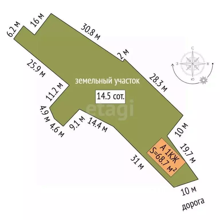 Дом в Тюменская область, Нижнетавдинский муниципальный округ, д. ... - Фото 2