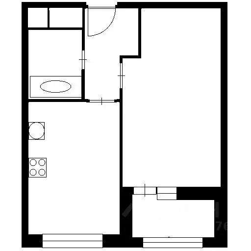1-к кв. Новосибирская область, Новосибирск ул. Романова, 60/1 (42.0 м) - Фото 2