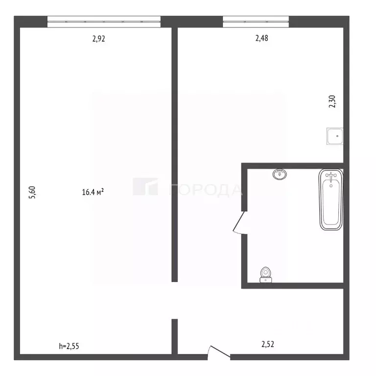 1-к кв. Кемеровская область, Новокузнецкий муниципальный округ, пос. ... - Фото 2