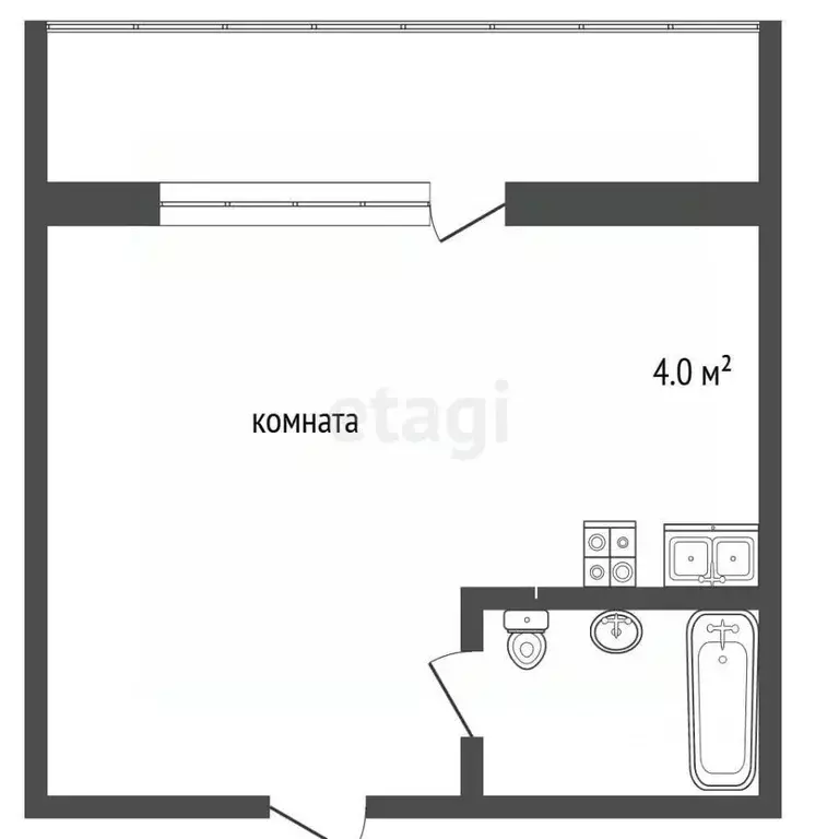 Студия Ростовская область, Ростов-на-Дону ул. Шаповалова, 1Вс2 (25.0 ... - Фото 2