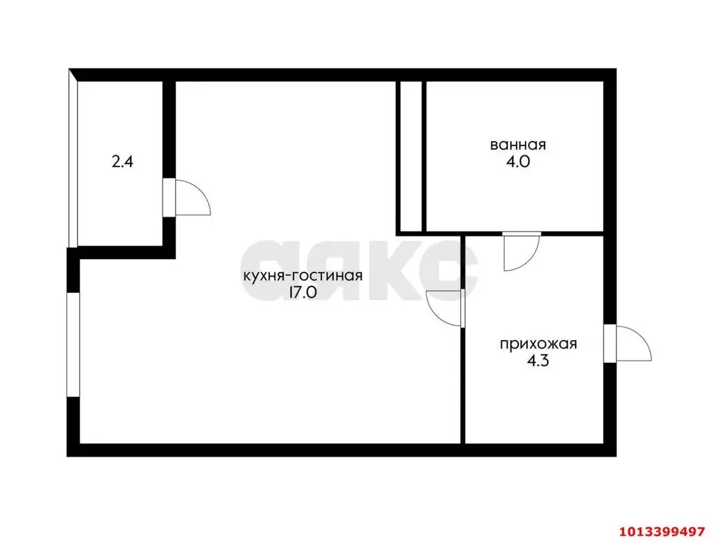 Квартира-студия: Краснодар, Круговая улица, 4/1 (27.7 м) - Фото 1