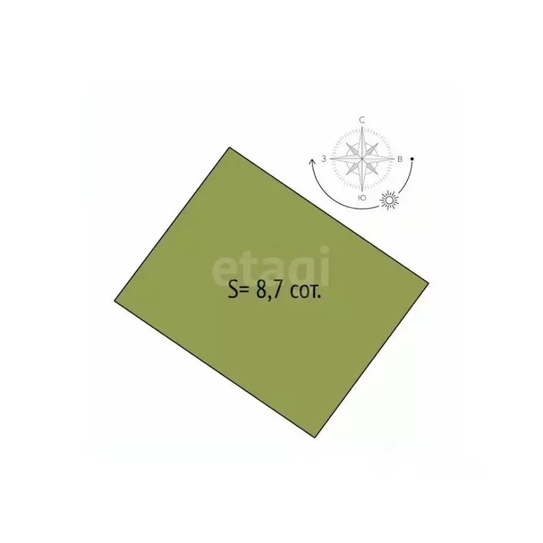 Участок в Новосибирская область, Новосибирский район, Кубовинский ... - Фото 1