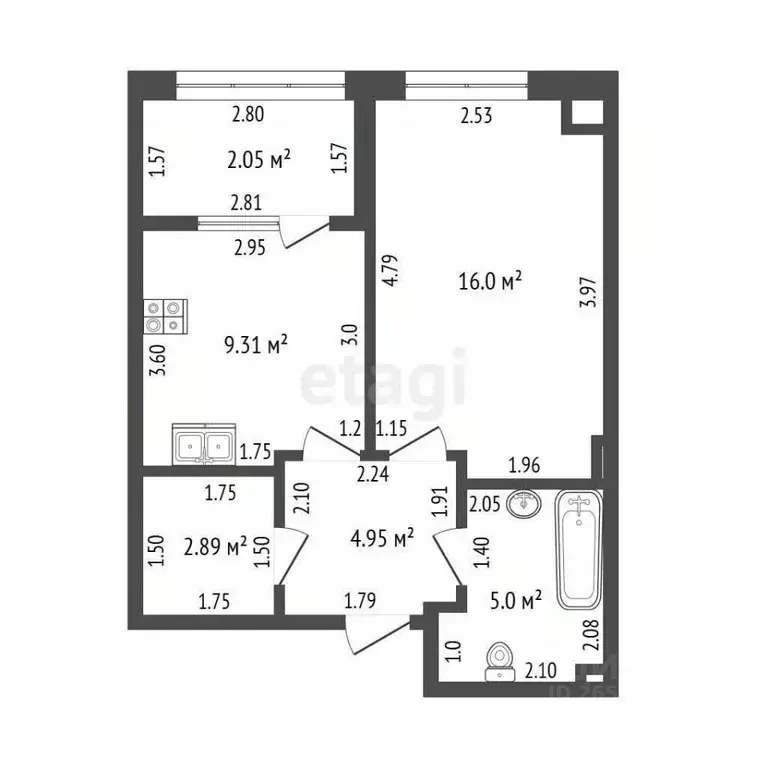 1-к кв. Севастополь ул. Братьев Манганари, 30к1 (38.4 м) - Фото 1