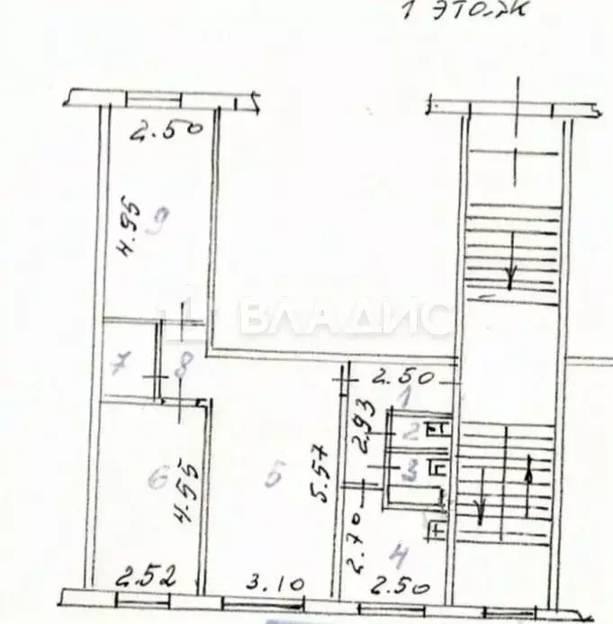 3-к кв. Бурятия, Улан-Удэ Ключевская ул., 104 (59.0 м) - Фото 1