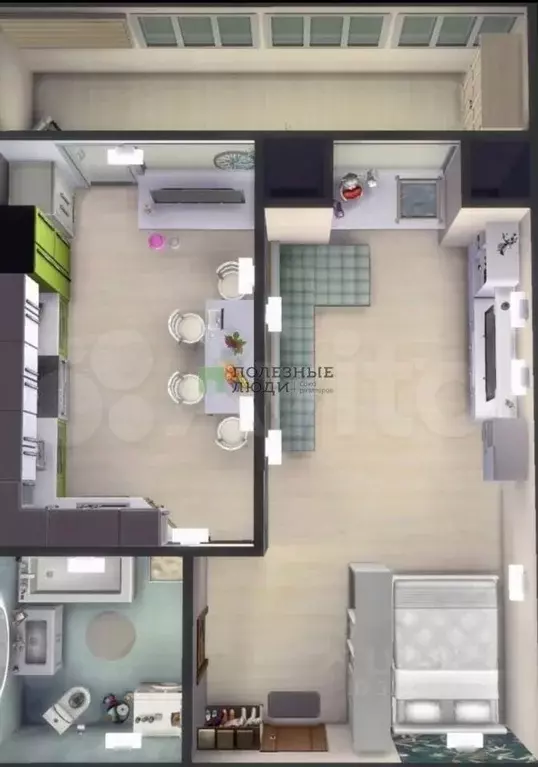 1-к кв. Тамбовская область, Тамбов ул. Киквидзе, 71Г (38.0 м) - Фото 2